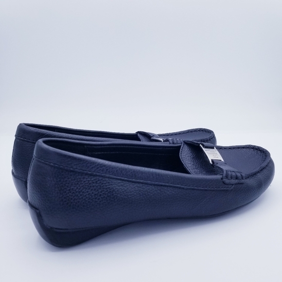 Ralph Lauren Careigh Black Leather Loafers, size 7 - Picture 3 of 13